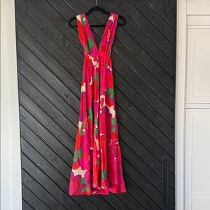 Misa Los Angeles Vibrant Floral Maxi Dress